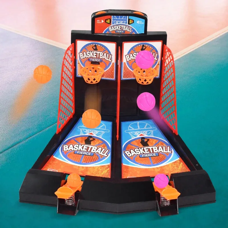 Arindolê Brinquedos Brinquedo Educativo de Basquete com bolas lançadas, cenário realista e design seguro para crianças acima de 3 anos