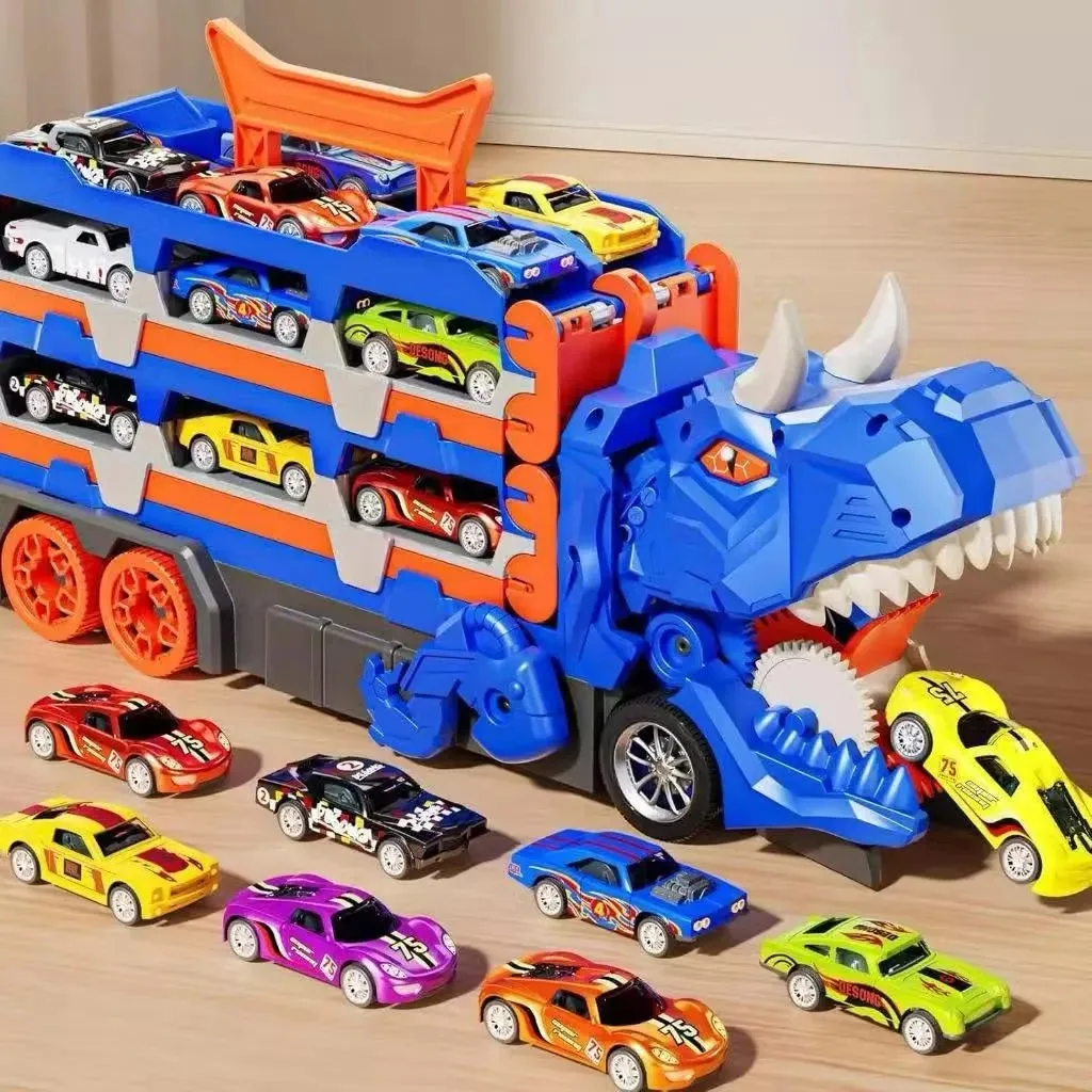 Dino Truck — Caminhão Engolidor Com 6 Carrinhos — imagem 5