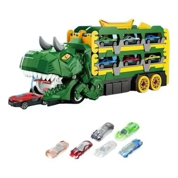 Dino Truck — Caminhão Engolidor Com 6 Carrinhos — imagem 6