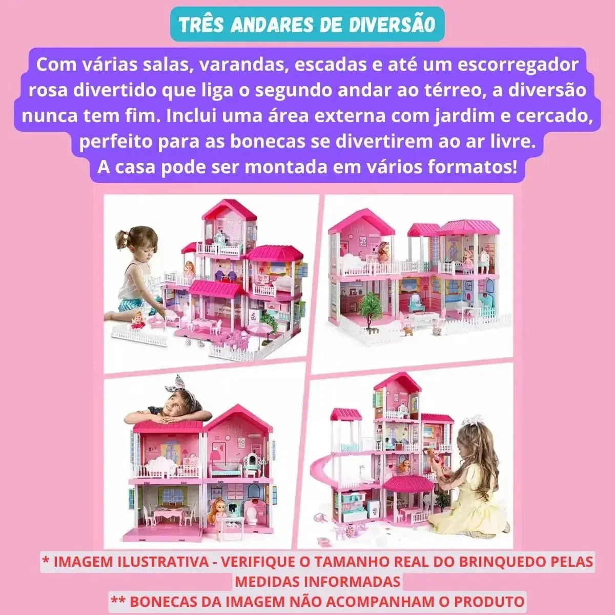 Dreamhouse Kids – Casa de Bonecas 4 Andares — imagem 5
