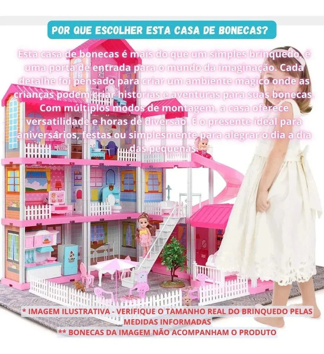 Dreamhouse Kids – Casa de Bonecas 4 Andares — imagem 9
