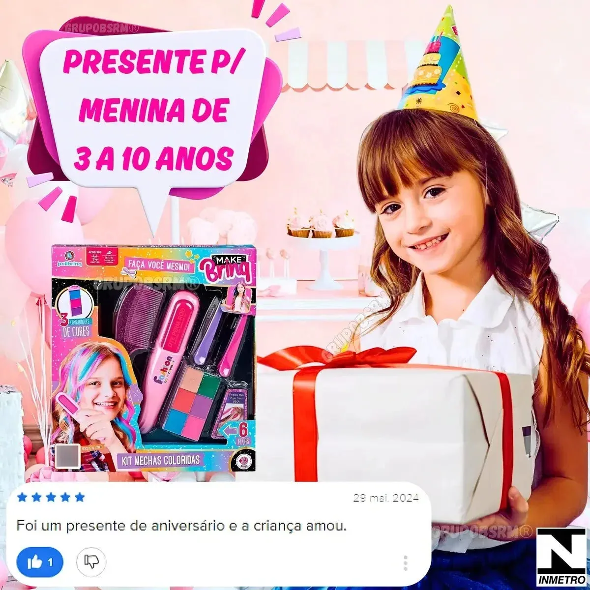 Hair style kids – kit cabelo colorido — imagem 2