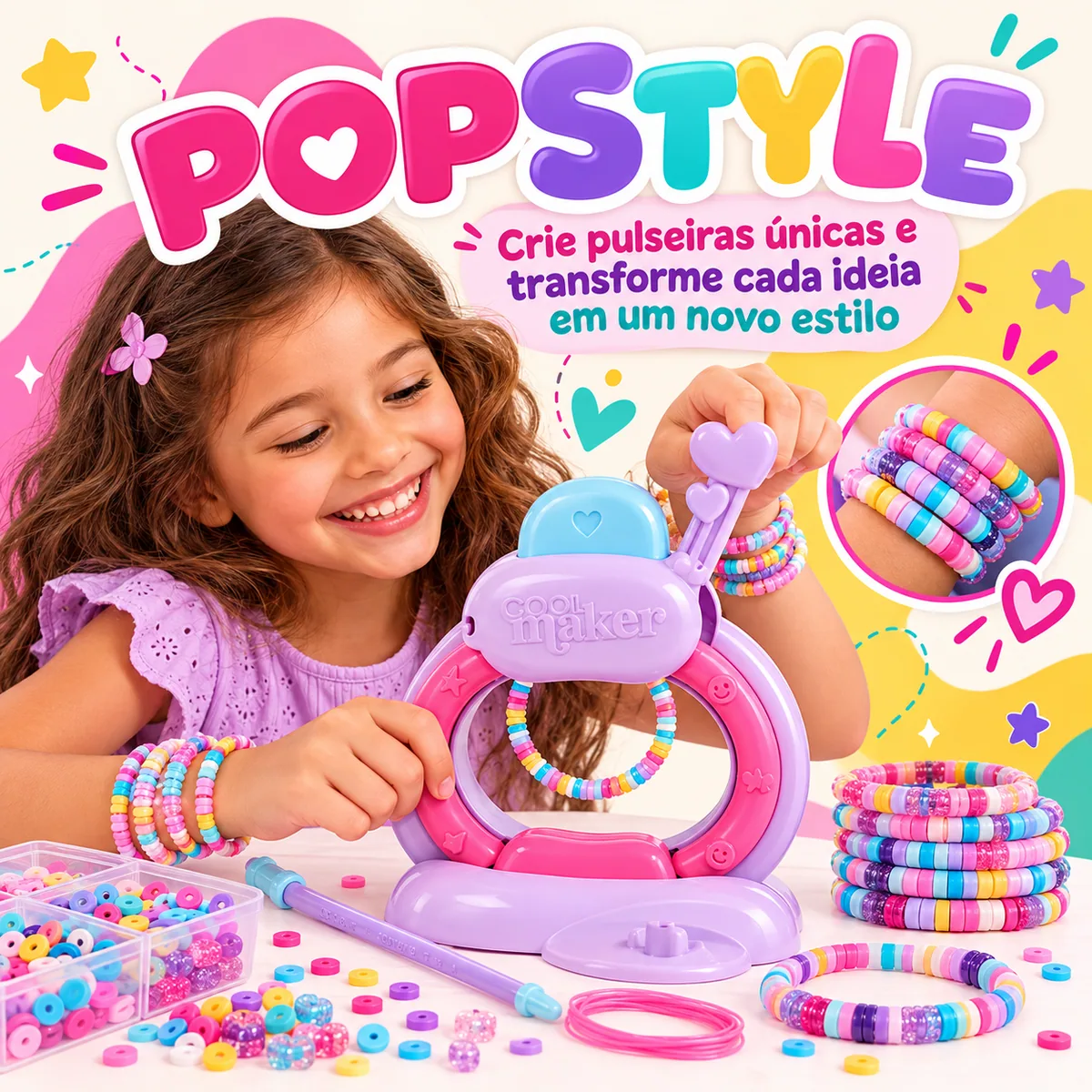 PopStyle — Máquina Para Fazer Pulseiras